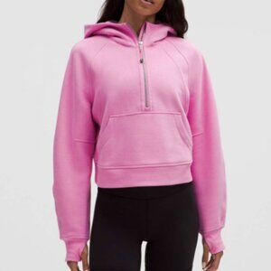 Lululemon Scuba Oversized Half-Zip Hoodie pink frosting PKFR NWT